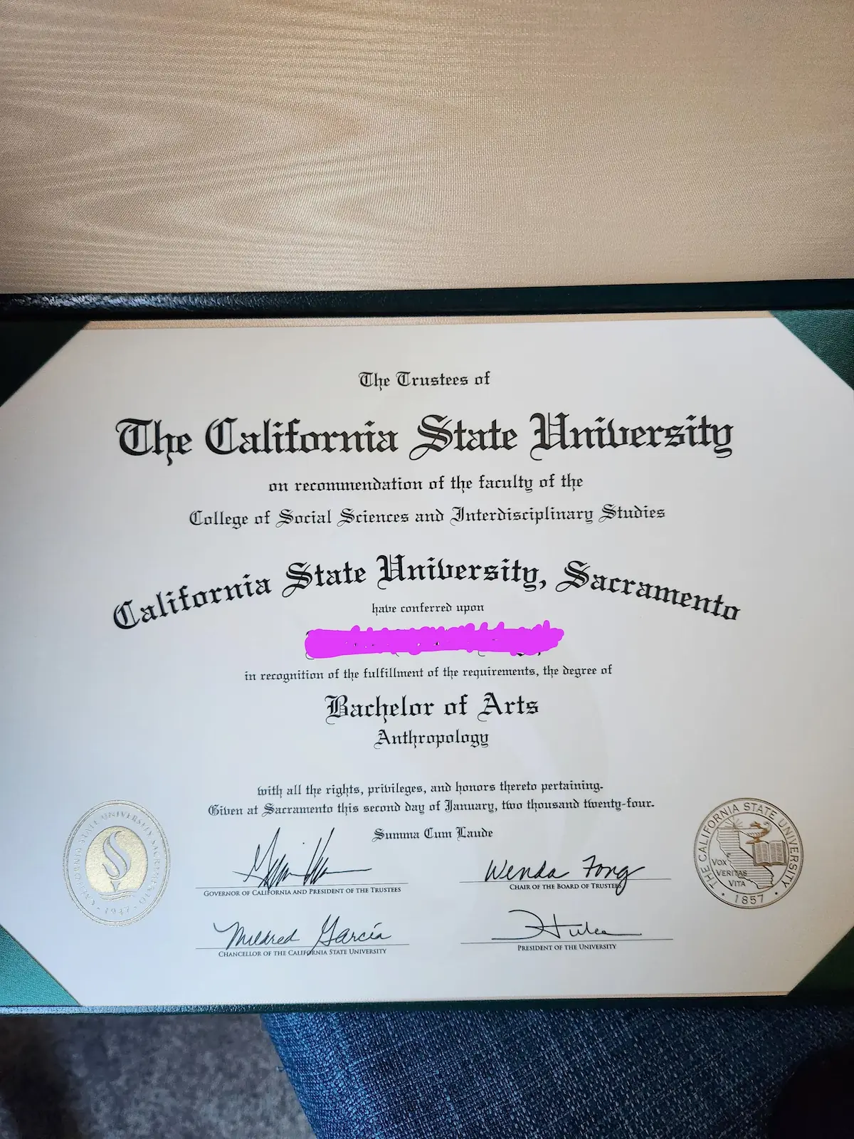 Harvard Diploma Sample