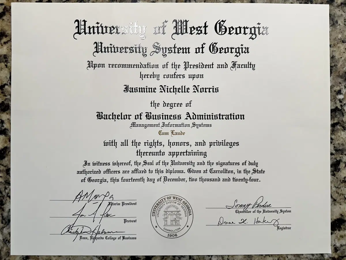 Yale Diploma Sample